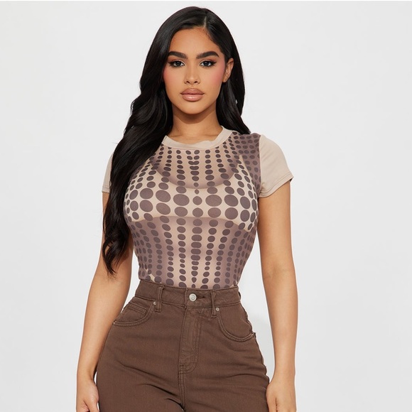 NWT! Brown Bodysuit - Picture 2 of 6